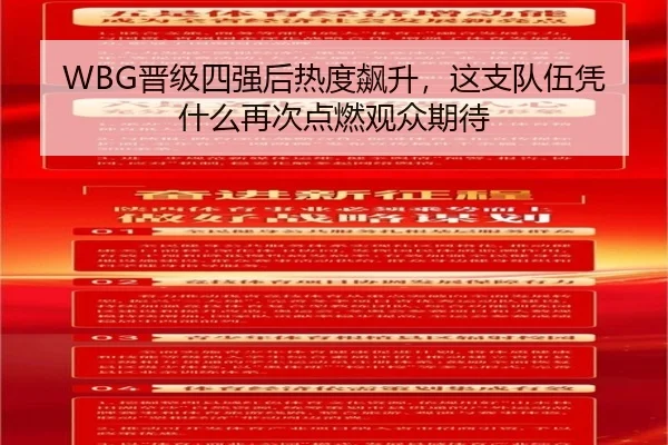 WBG晋级四强后热度飙升，这支队伍凭什么再次点燃观众期待
